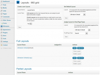 Ultimatum Theme Layouts - 960 grid
