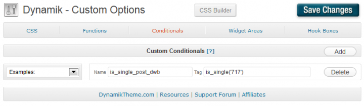 Dynamik - Custom - Conditionals