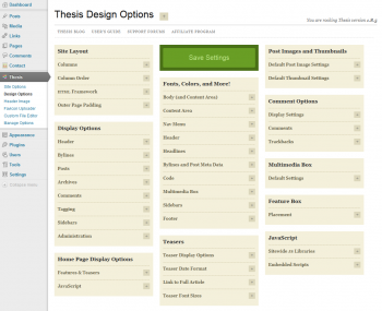 Thesis 2. Design Options