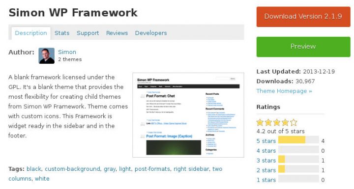 Simon WP Framework