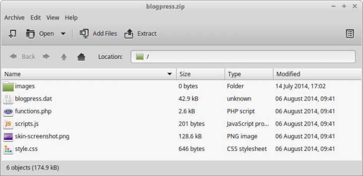 Dynamik BlogPress Skin content