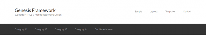 Genesis Framework Navigation Menus Demo