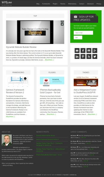 WPfy.me Magazine homepage