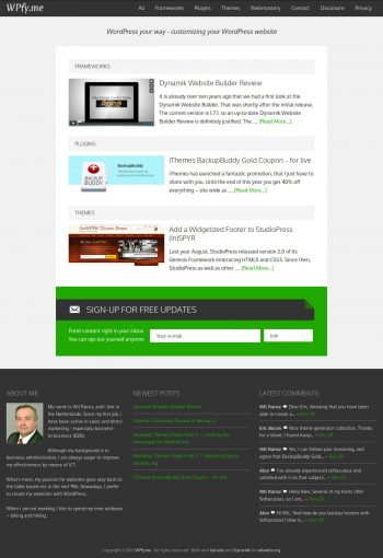 WPfyme One Content Column