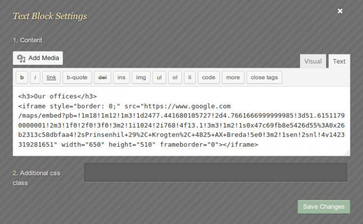 ElegantBuilder Homepage Google Map