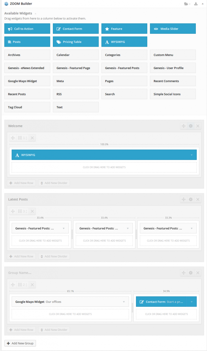 ZOOM Builder Homepage Backend