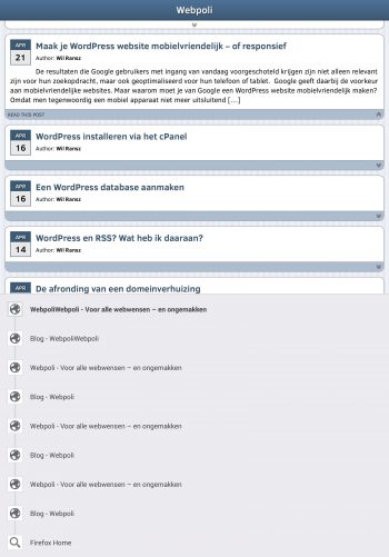 wp mobile detector tablet screen capture